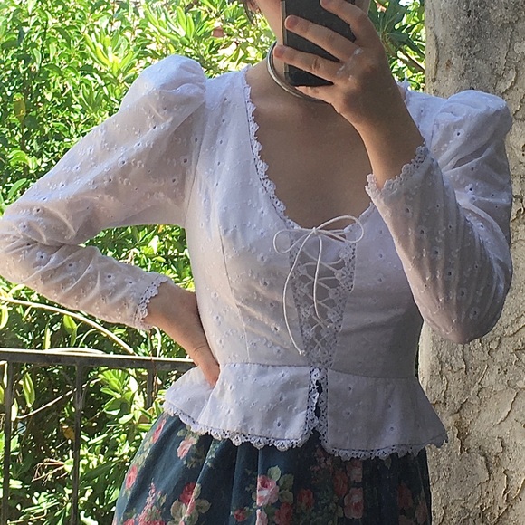 Princess Kaiulani Vintage Prairie Dress 1970s 70s - Picture 3 of 16